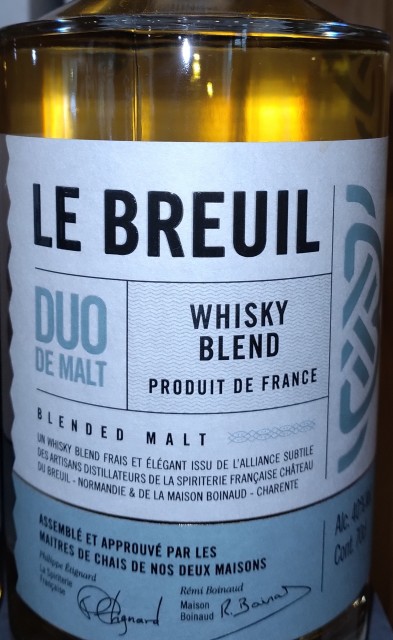 Whisky  normand duo de malt 